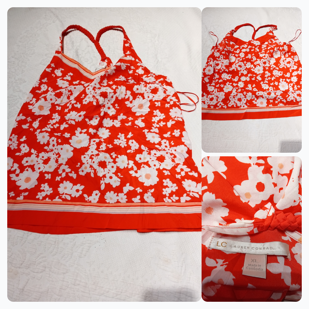 Lauren Conrad Floral Tank Top