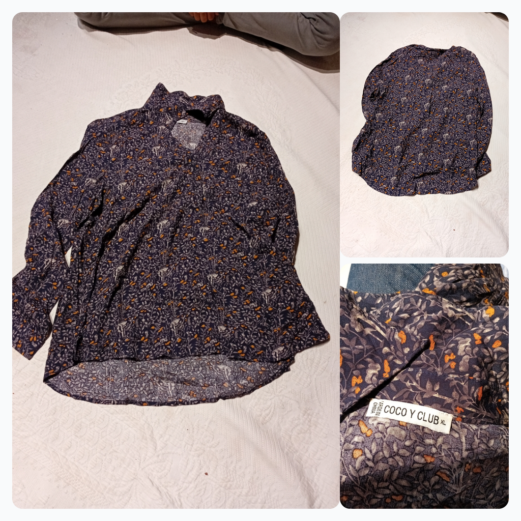 COCO Y CLUB Floral Button-Up Shirt