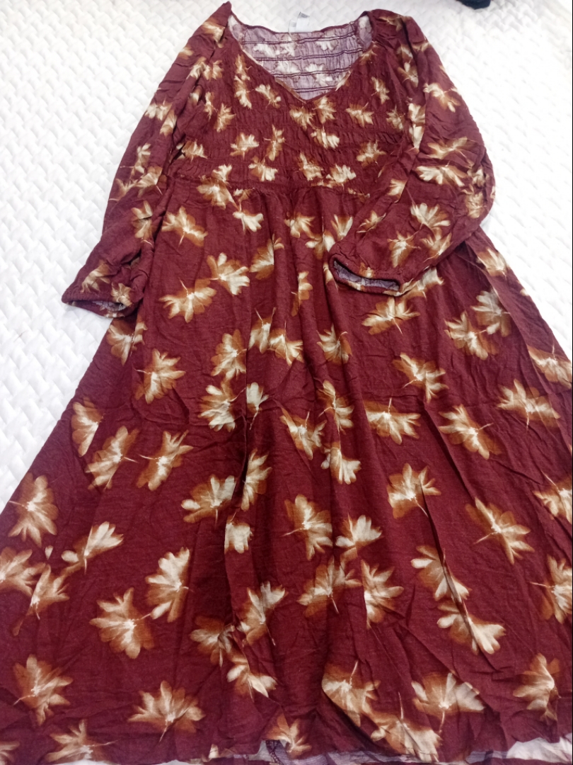 AVA & VIV Blumen Maxi-Kleid