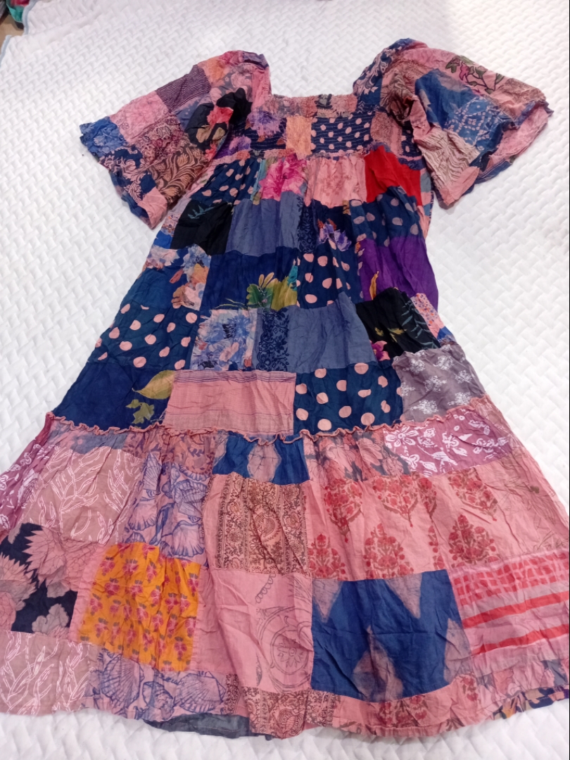 Earthbound Trading Co. Patchwork Kleid