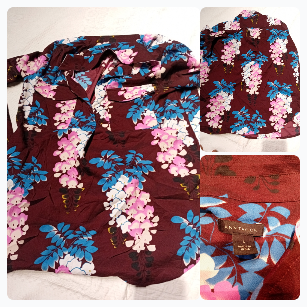 Chemise à boutons florale Ann Taylor