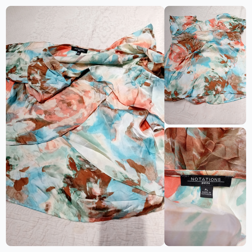Notations Petite Floral Bluse