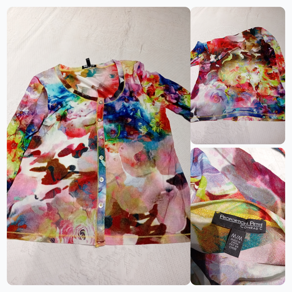 Floral Print Cardigan