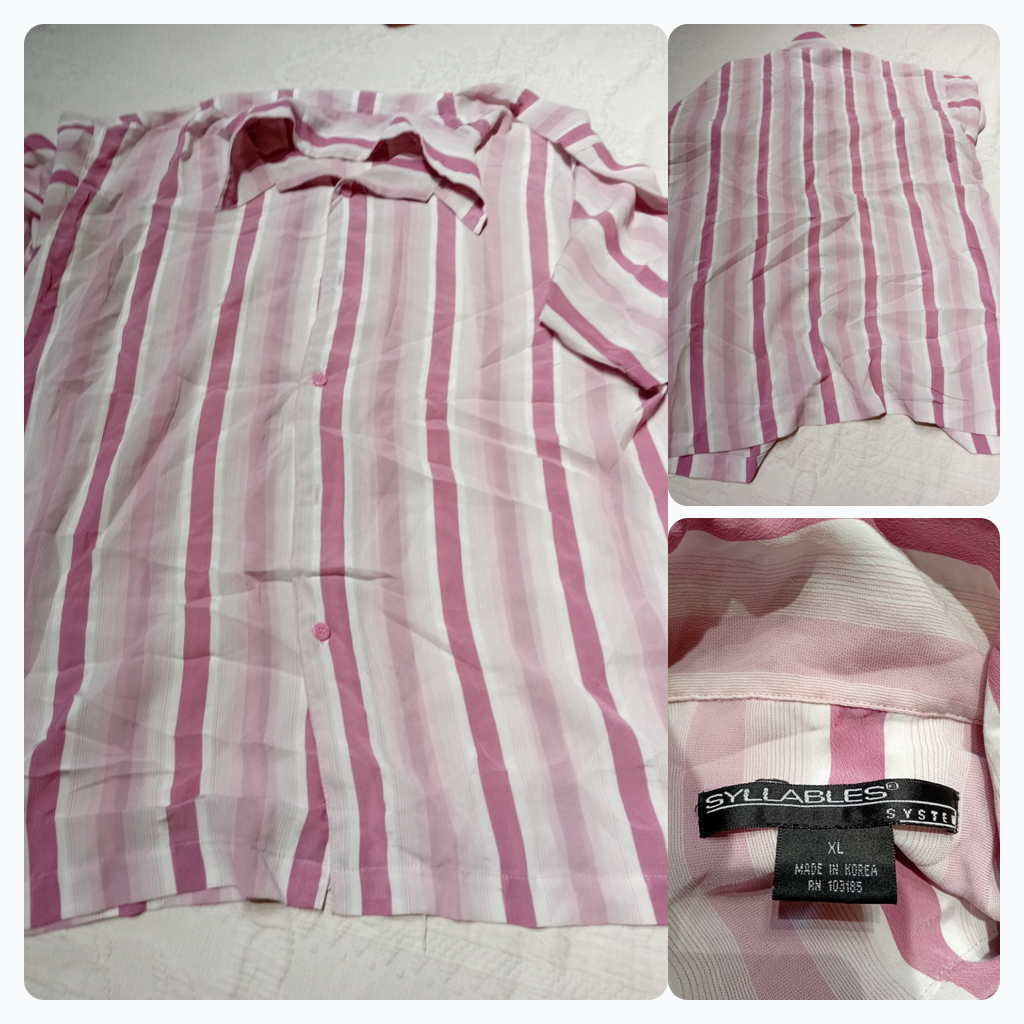 Gestreiftes Button-Up Hemd