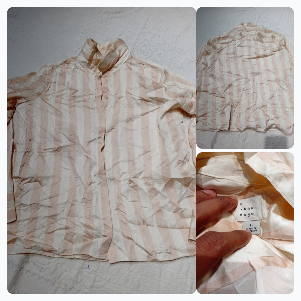Striped Button-Up Shirt