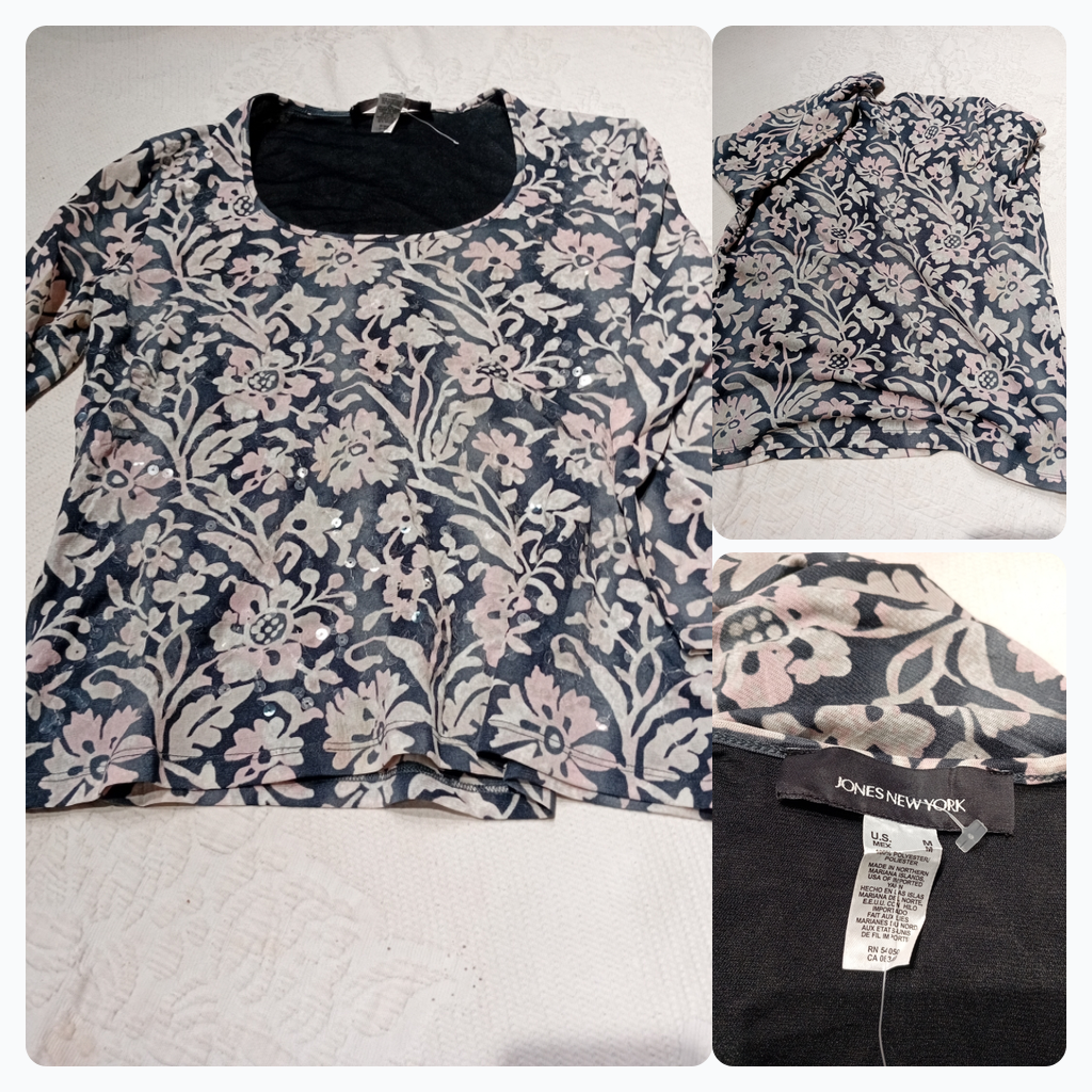 Jones New York Top con Stampa Floreale