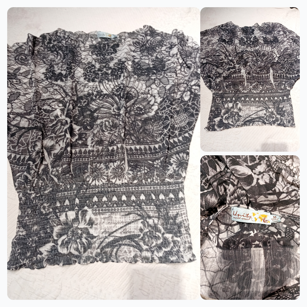 Blouse à imprimé floral