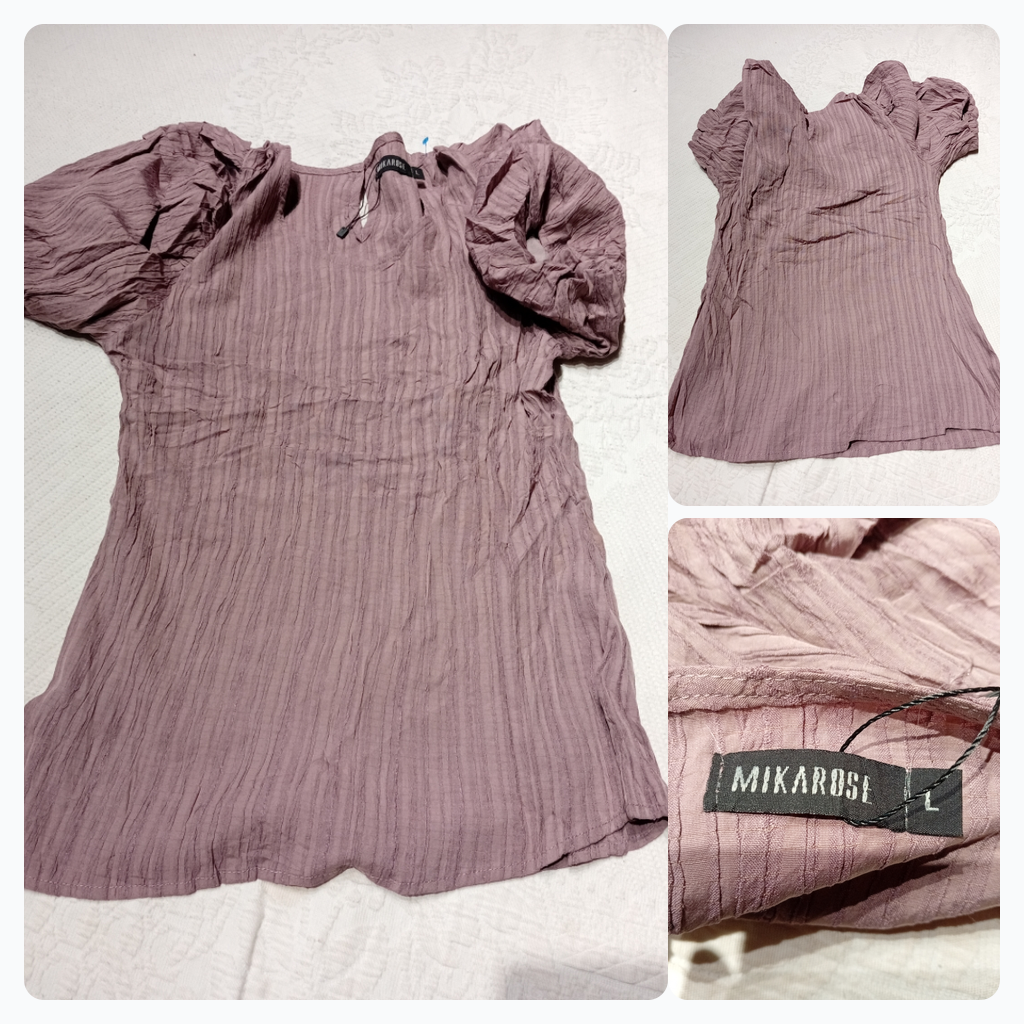 MIKAROSE Puff Sleeve Top