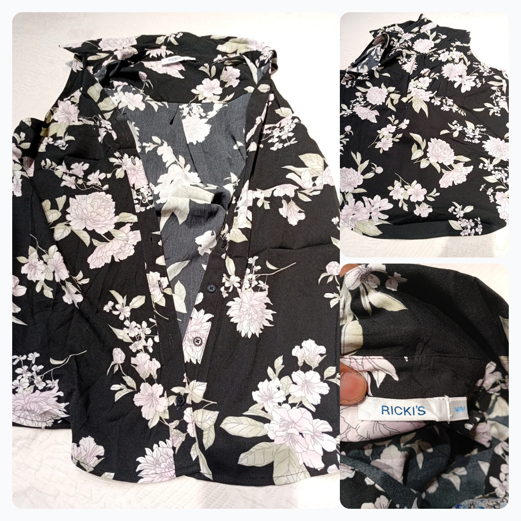 Chemise à boutons florale