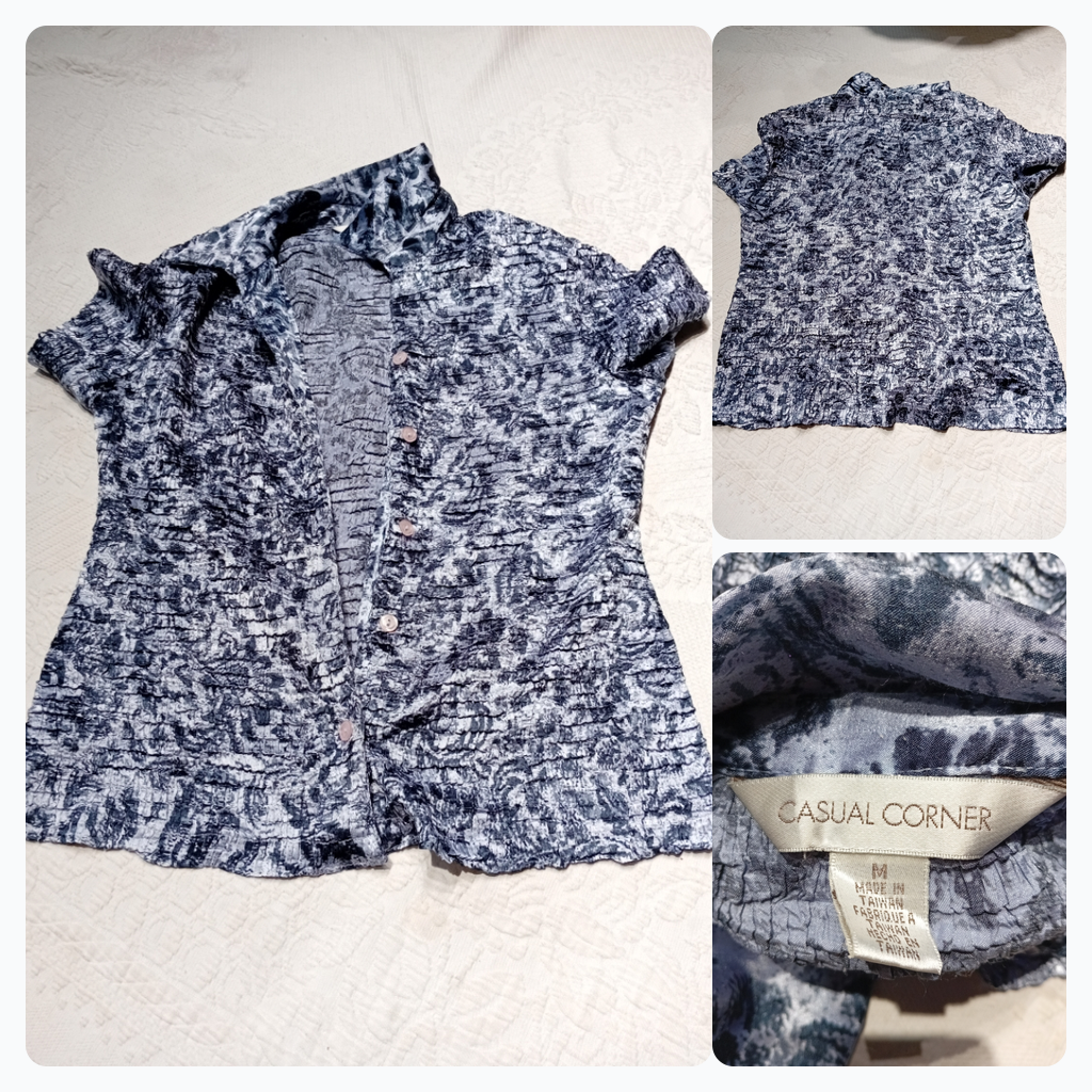 Camisa de botón con estampado floral Casual Corner