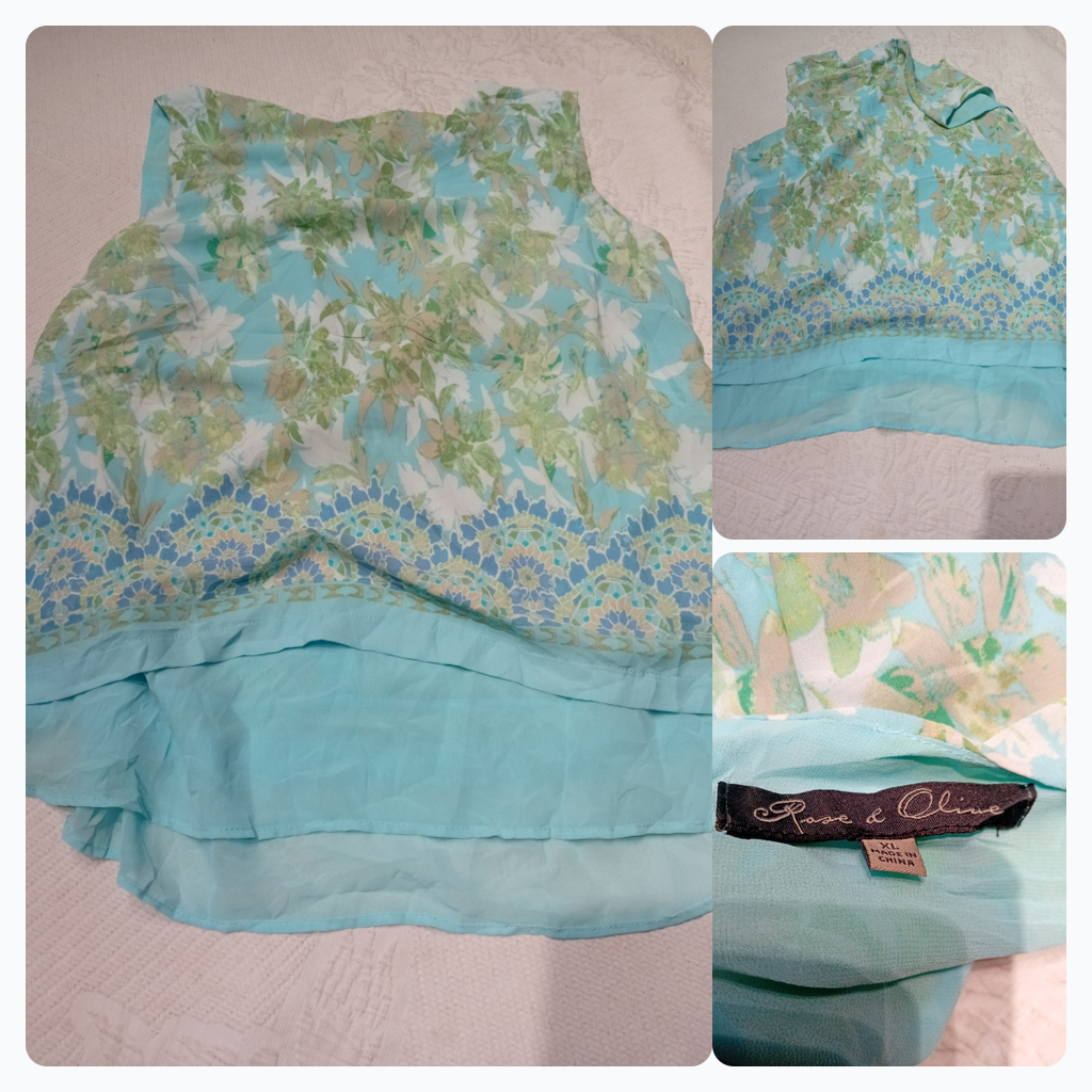Vestido con estampado de flores Rose & Olive