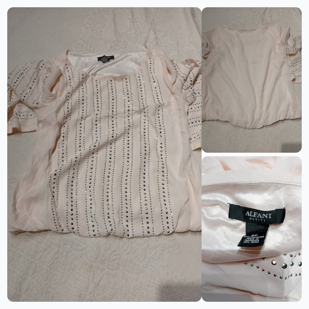 Blusa Embellecida Petite Alfani
