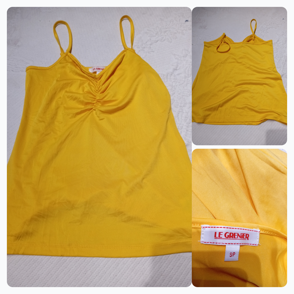 Top de tirantes amarillo