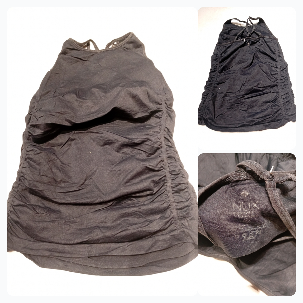 NUX Black Halter Tank Top