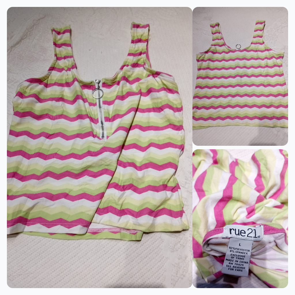 Camisa sin mangas a rayas Rue21