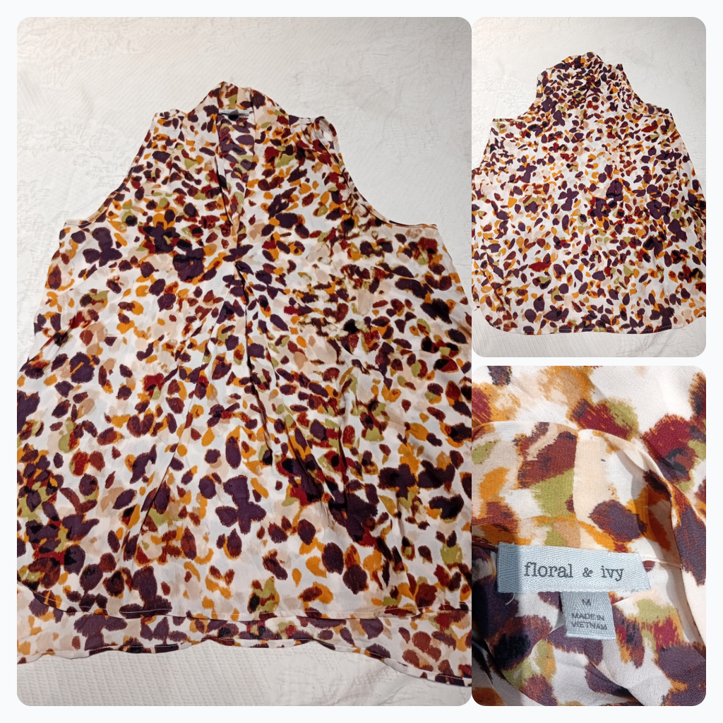 Blusa sin mangas Floral & Ivy