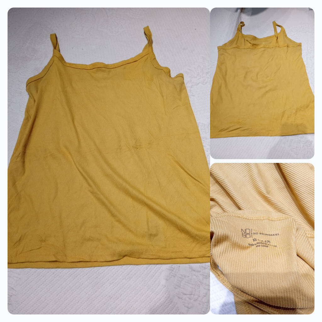 Camisa sin mangas acanalada