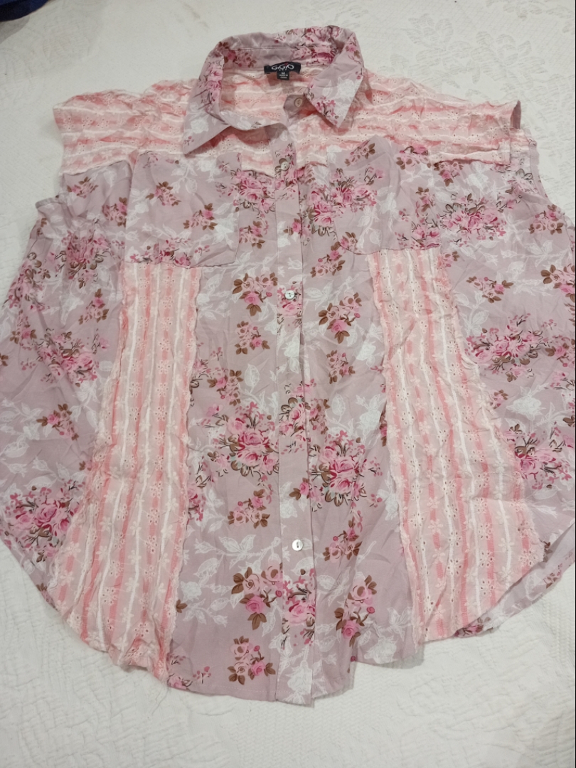 Camisa de botón floral