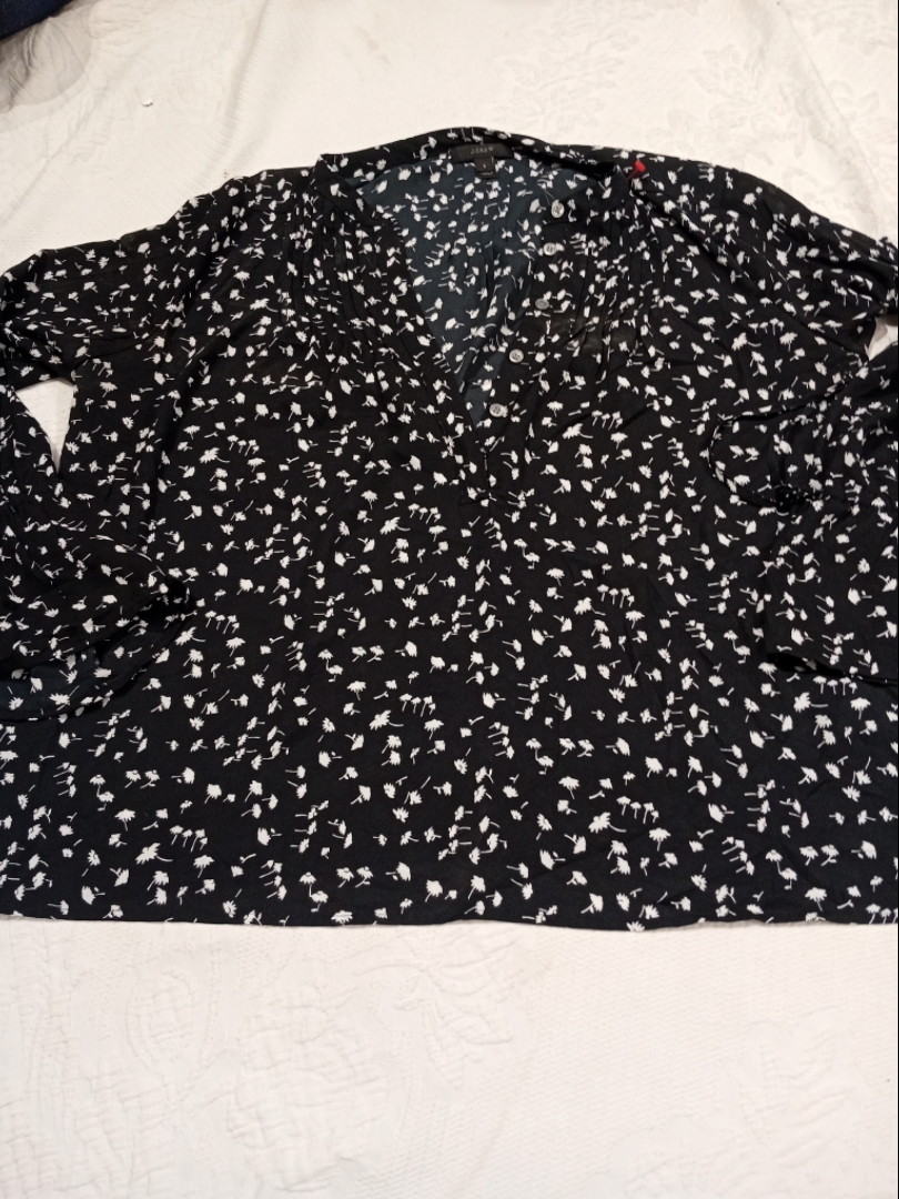 Blusa con estampado floral de J. Crew