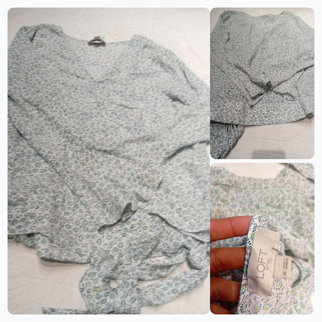 LOFT Floral Print Blouse