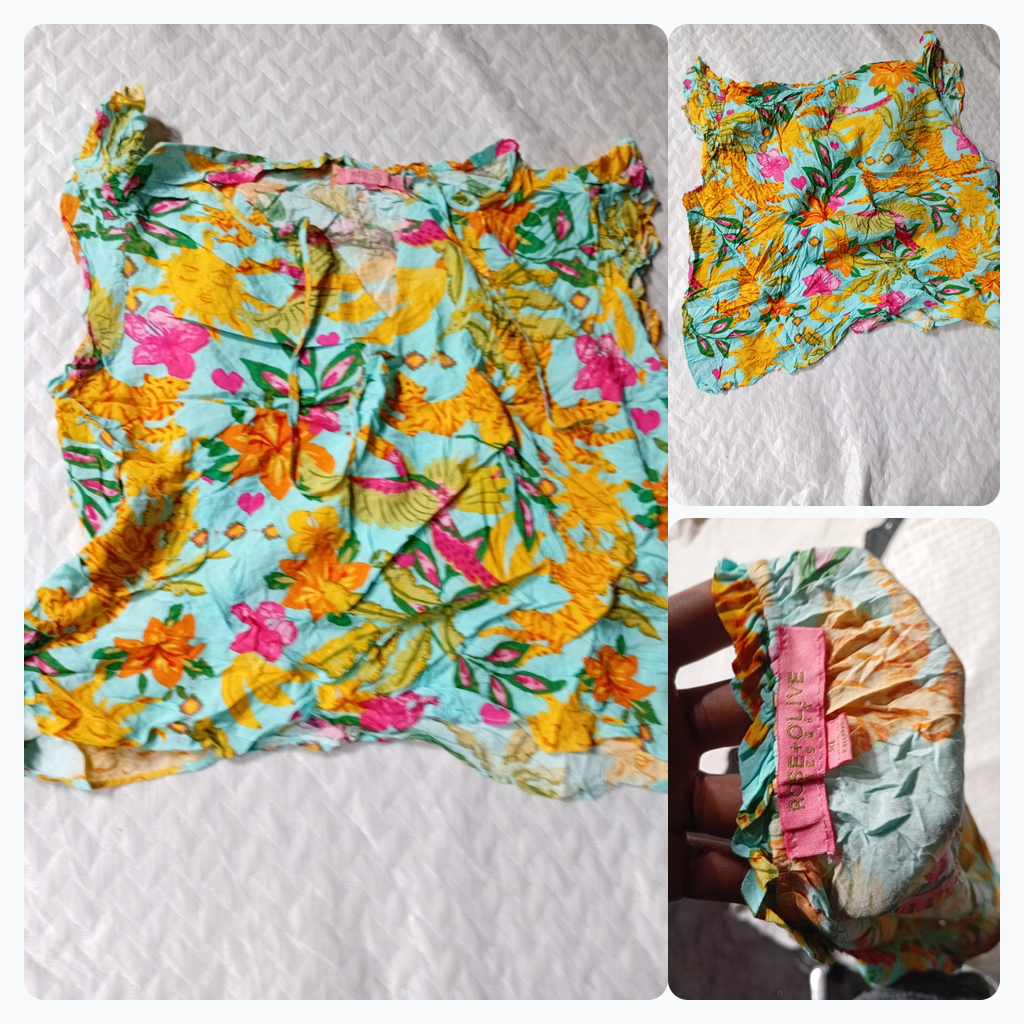 Floral Print Sleeveless Top