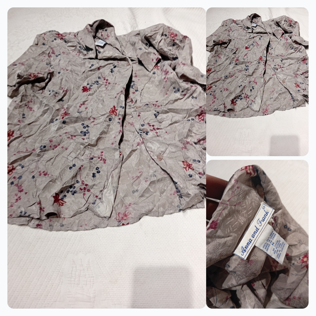 Camicia a maniche lunghe con bottoni a fiori di An..