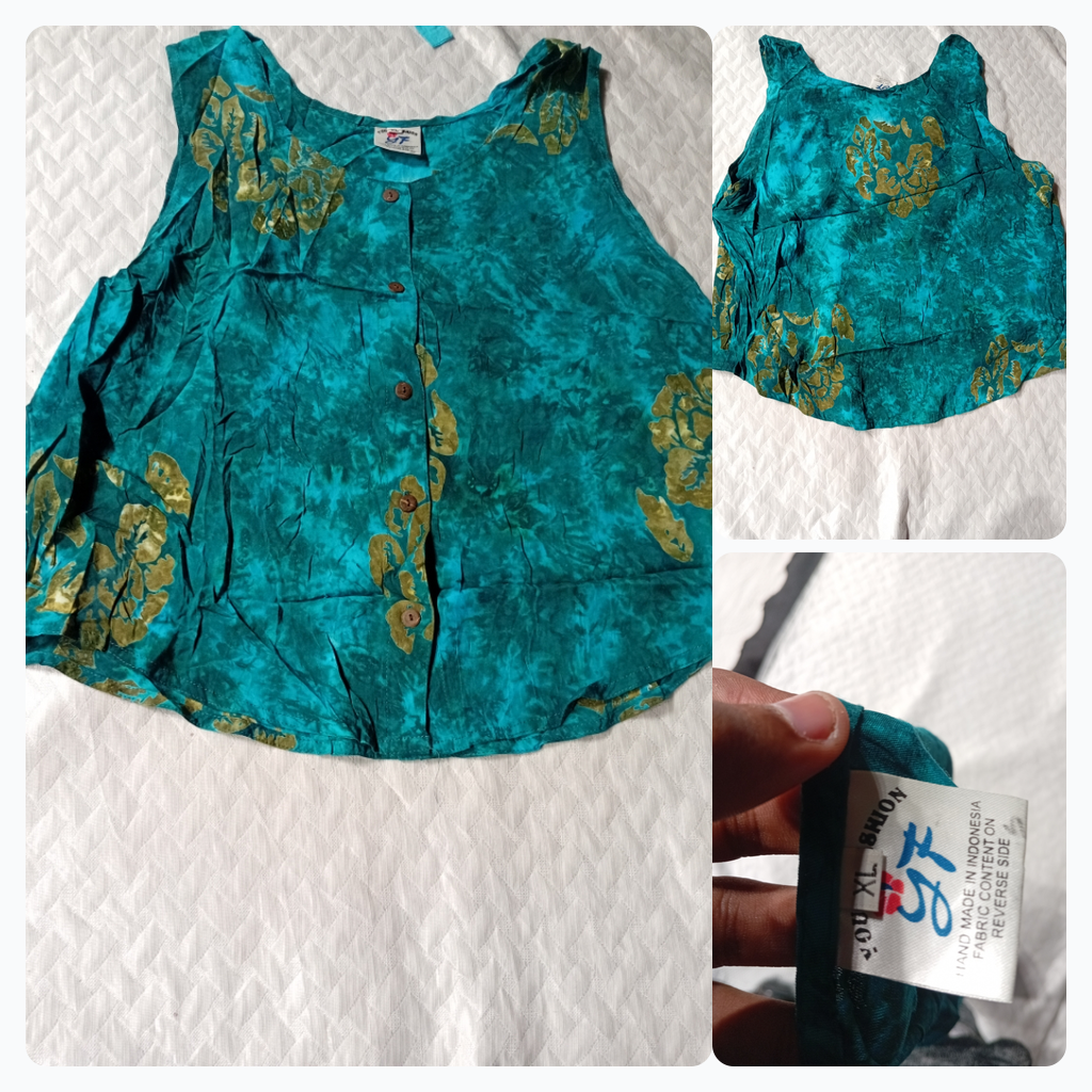 Floral Print Sleeveless Top