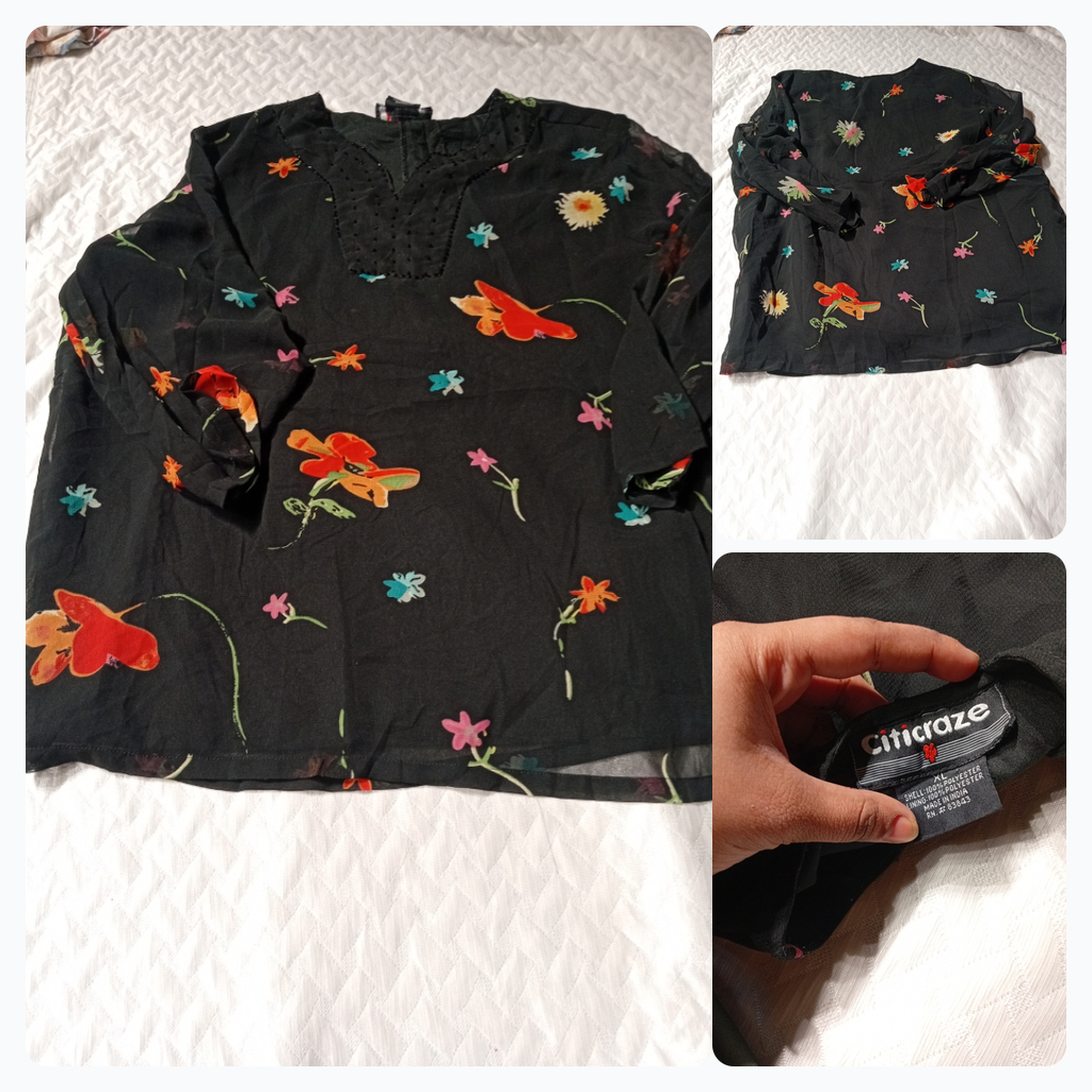 Citricraze Floral Blouse