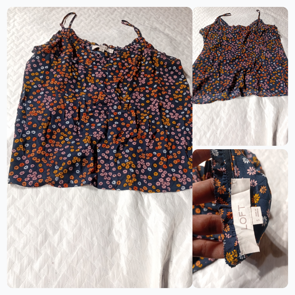 LOFT Floral Print Cami Top