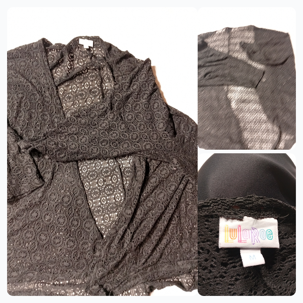Lularoe Black Lace Cardigan