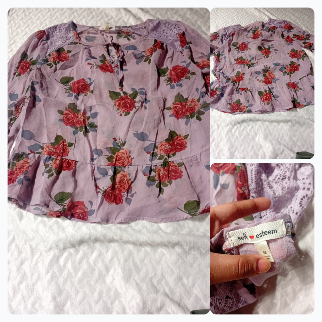 Blusa Floral Autoestima