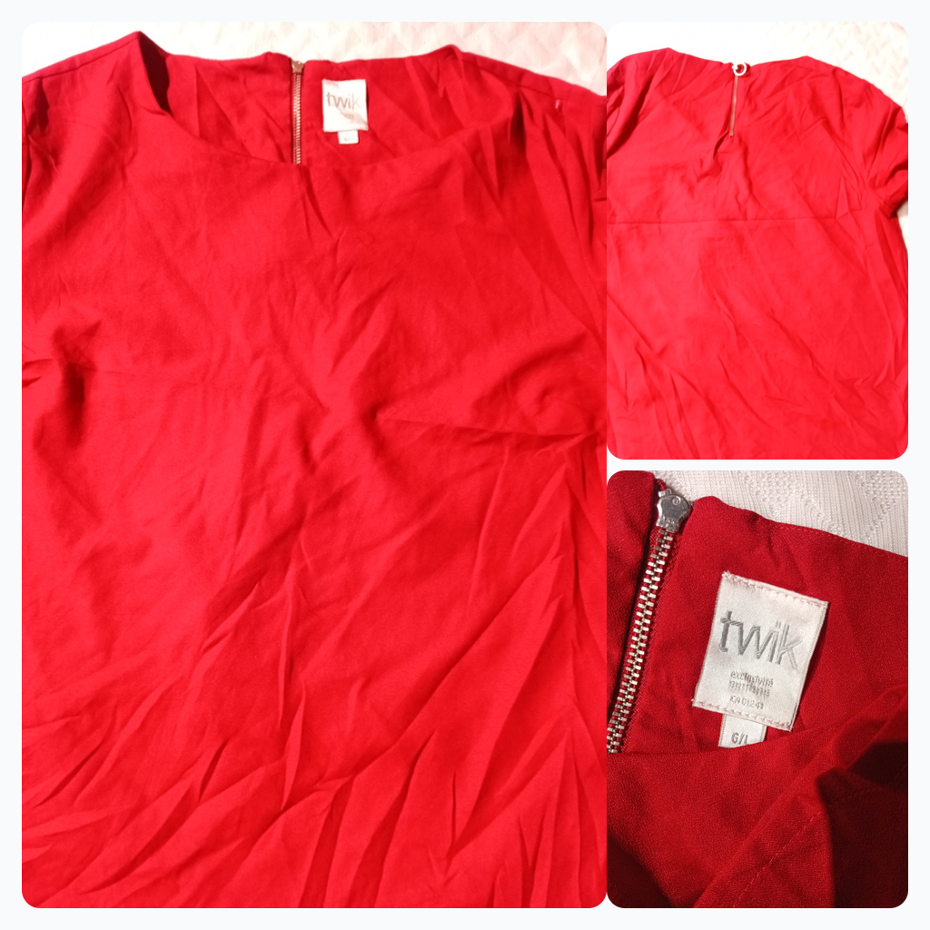 Red Twik Blouse