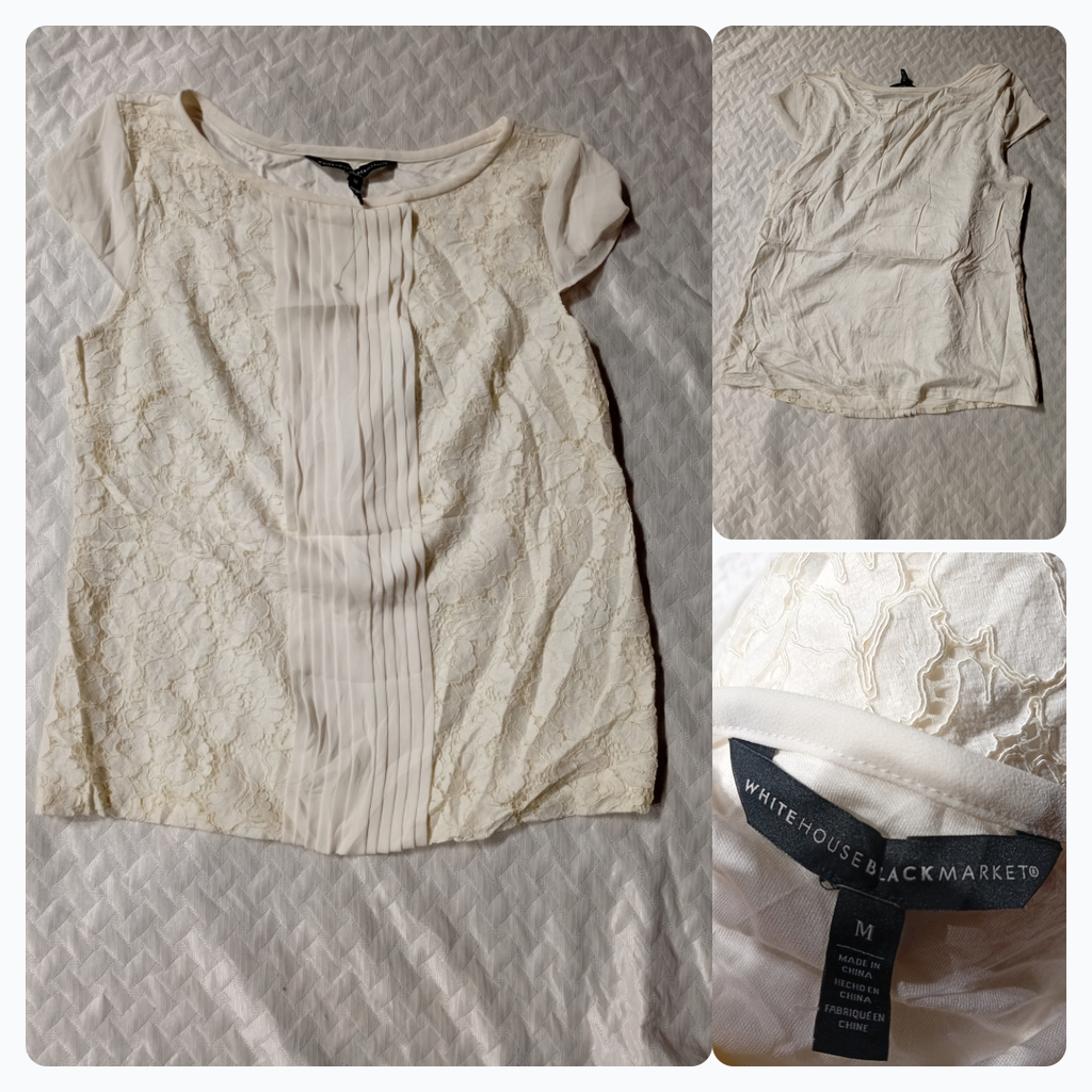 White House Black Market Spitze Top