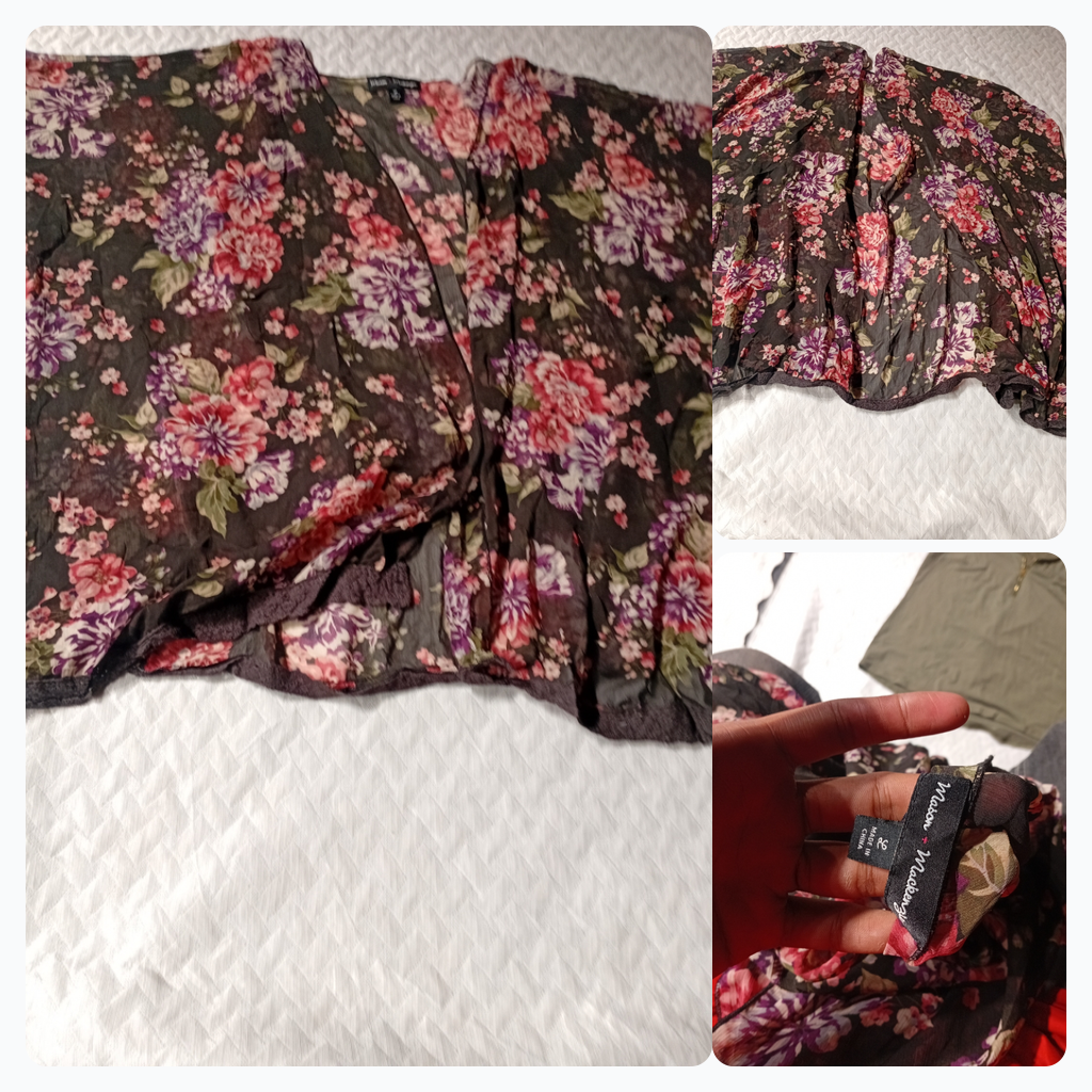 Floral Print Kimono