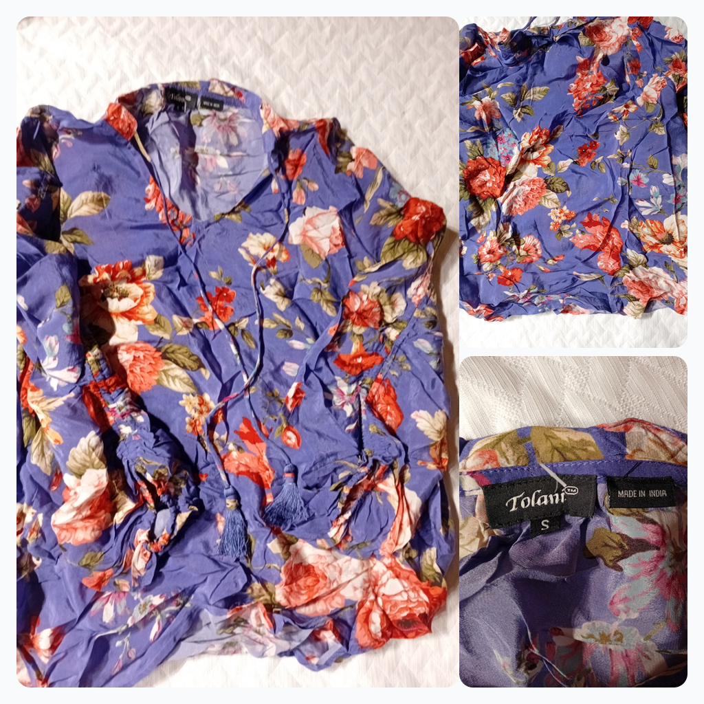 Tolani Floral Print Blouse