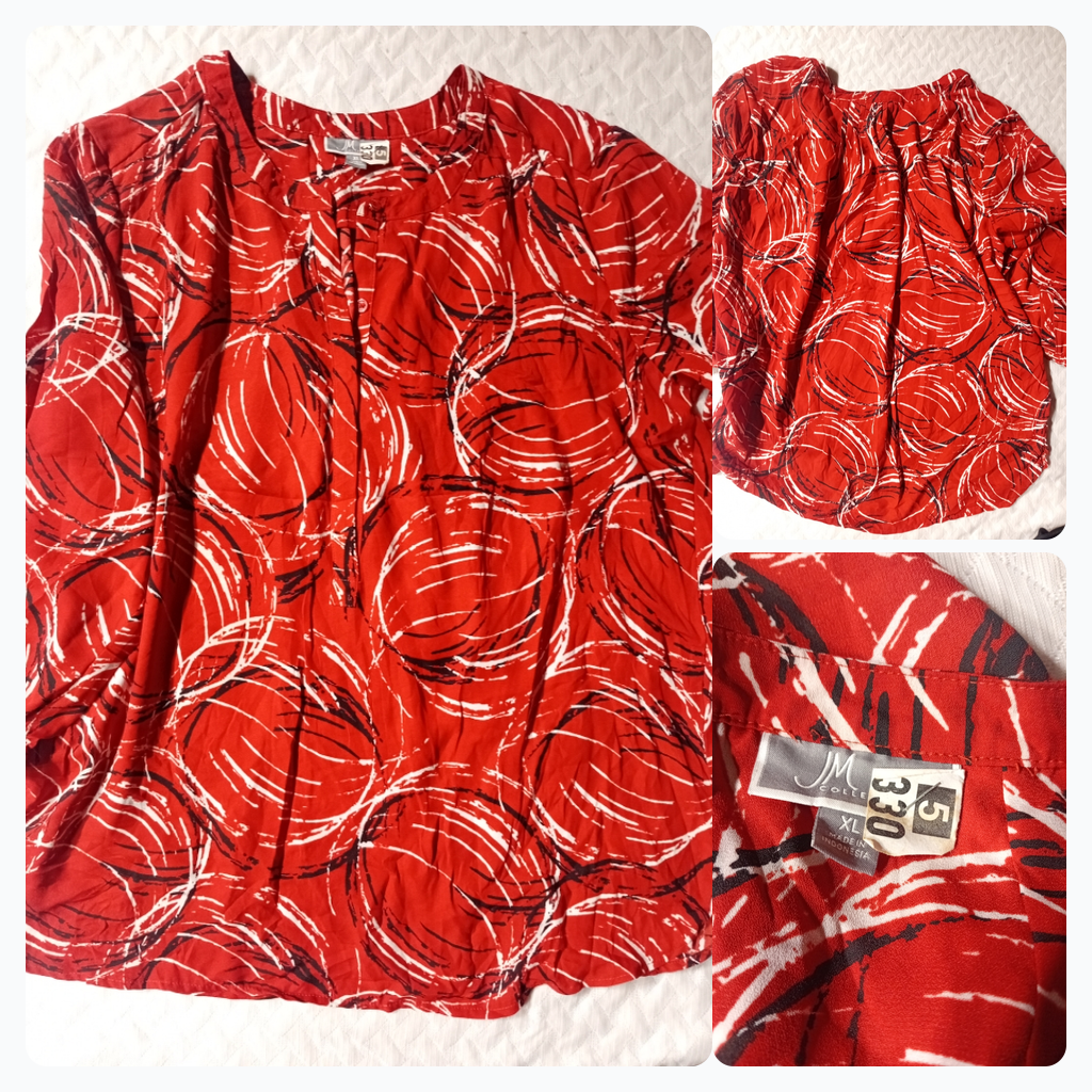 Blusa Roja Impresa JM Collection