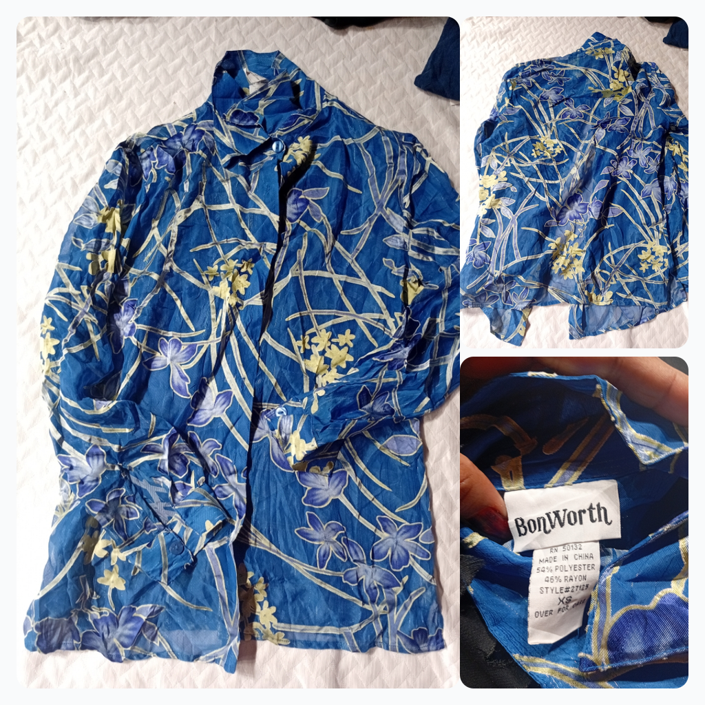 Chemise à boutons à imprimé floral