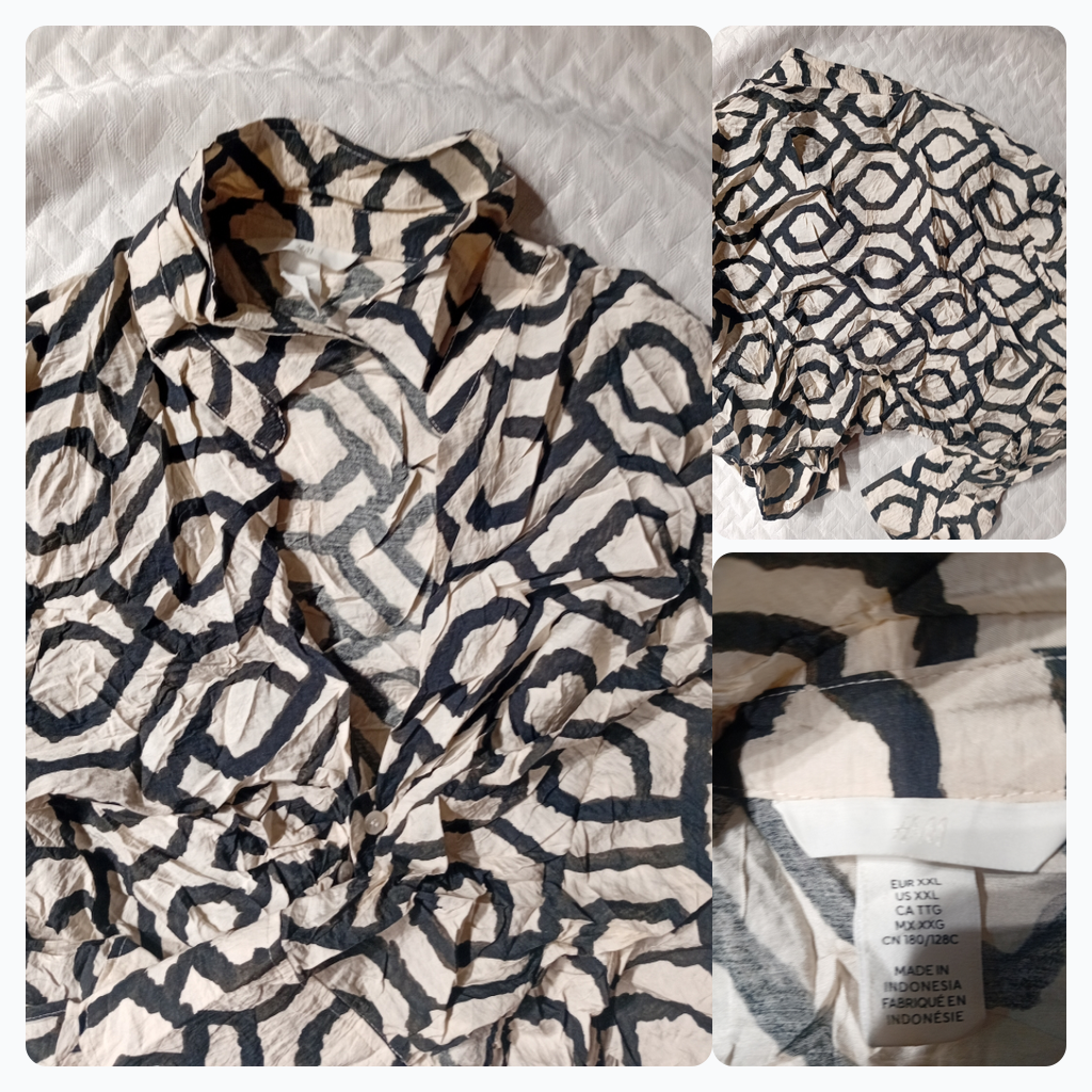 Camisa de botones con estampado H&M