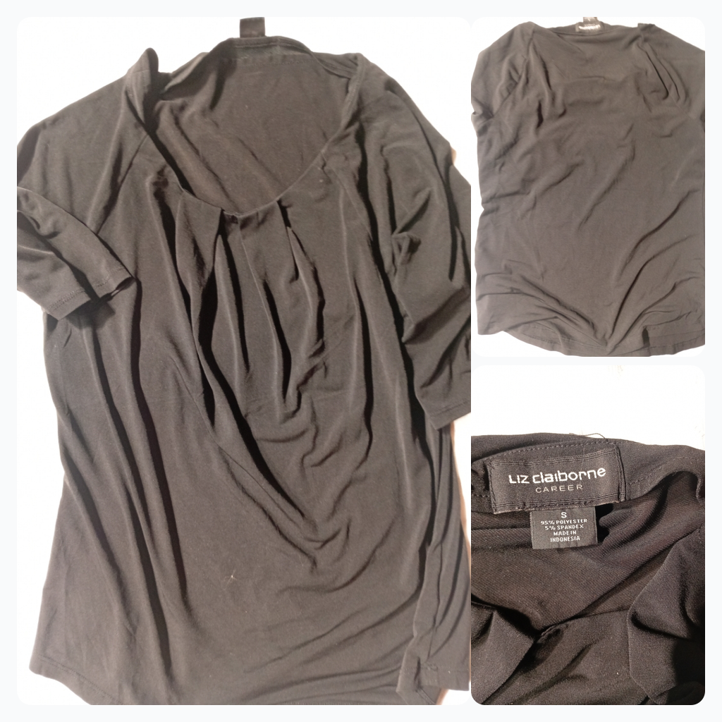 Top negro de carrera Liz Claiborne