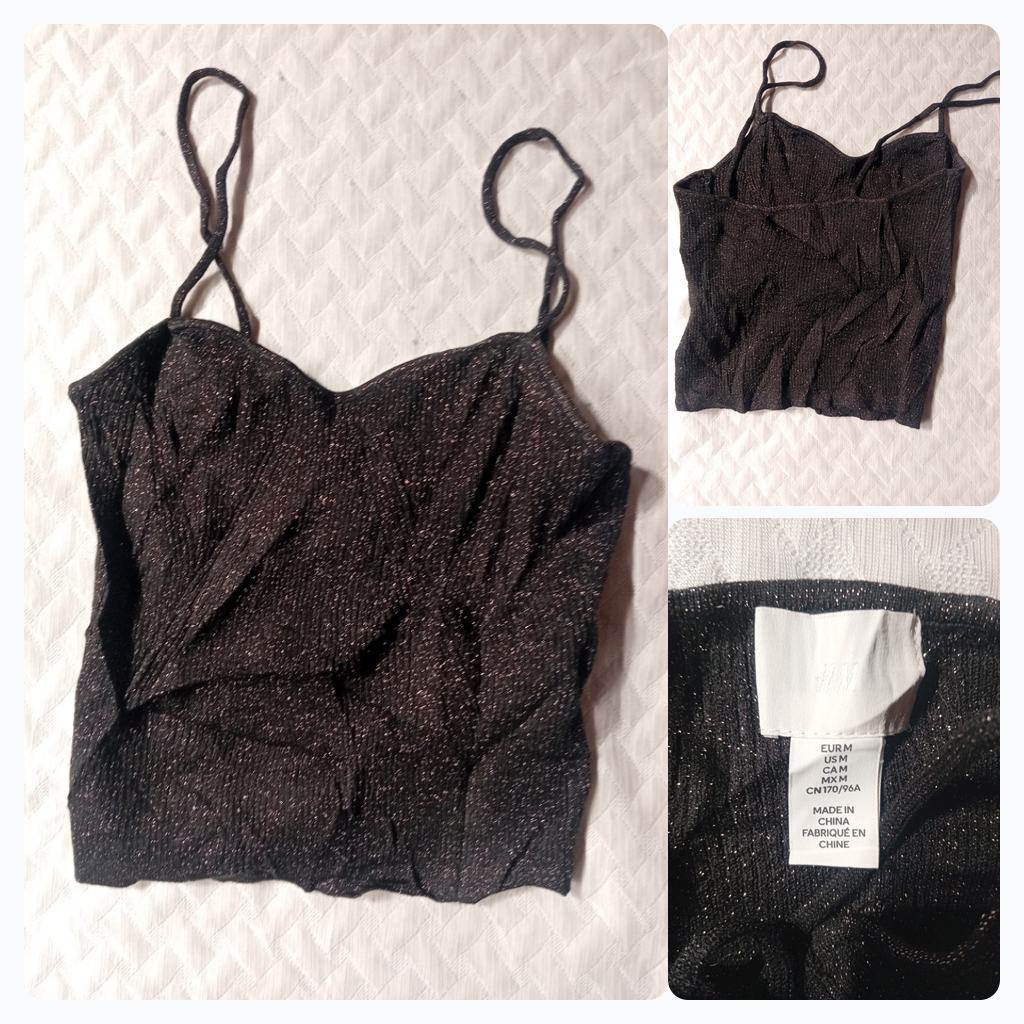 H&M Glitter Cami Top