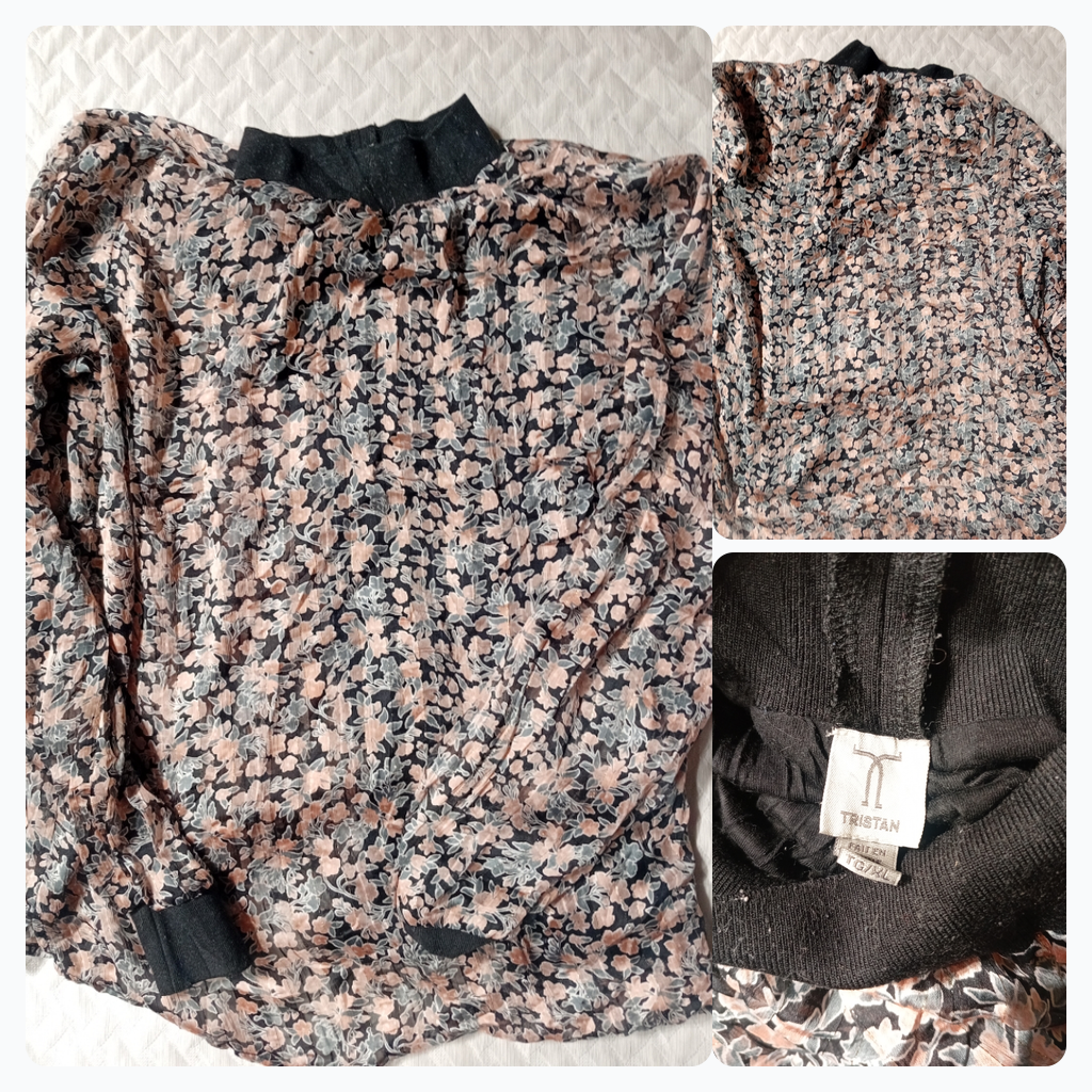 Blusa de Manga Larga con Estampado Floral