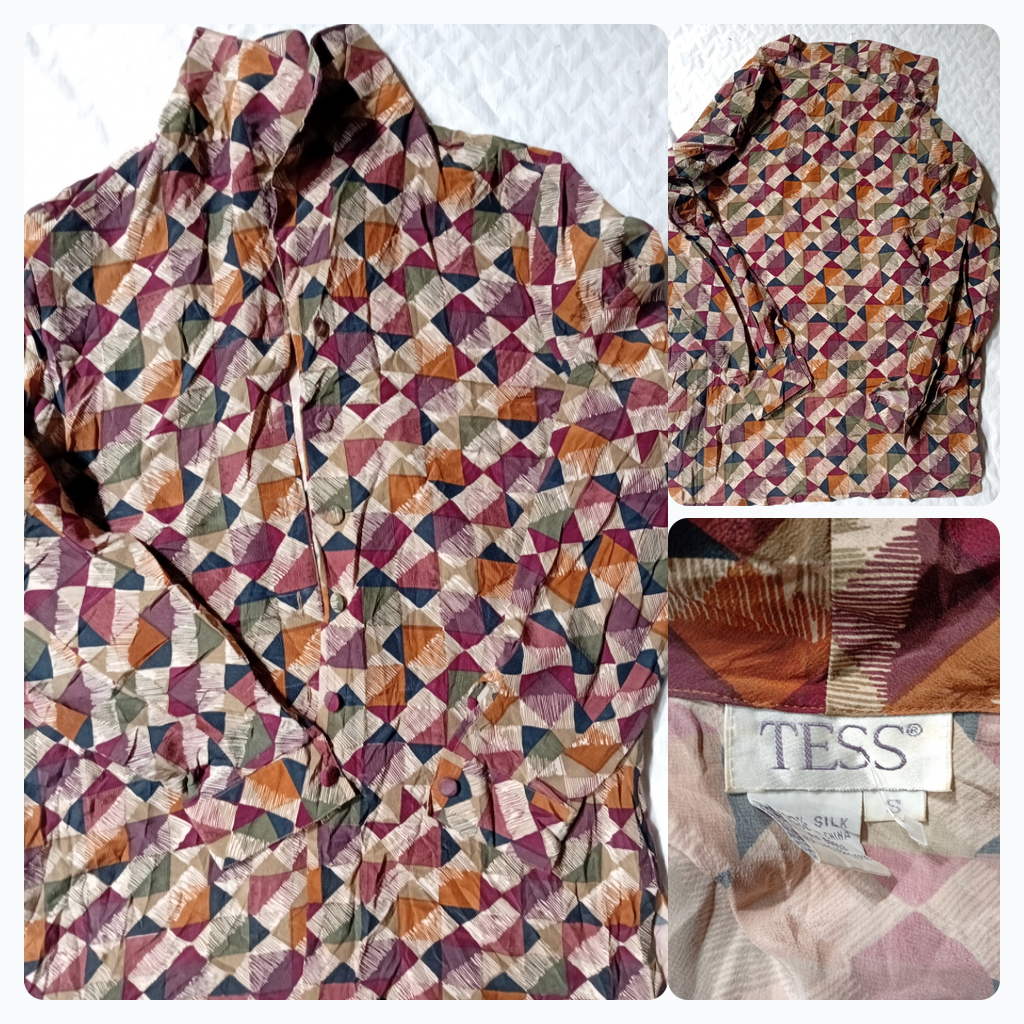 Tess Silk Button-Up Shirt