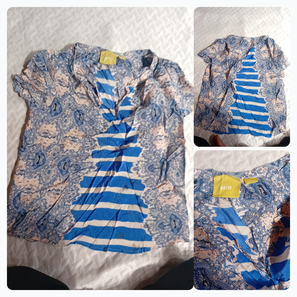 Top de V-Cuello con Estampado Paisley Maeve