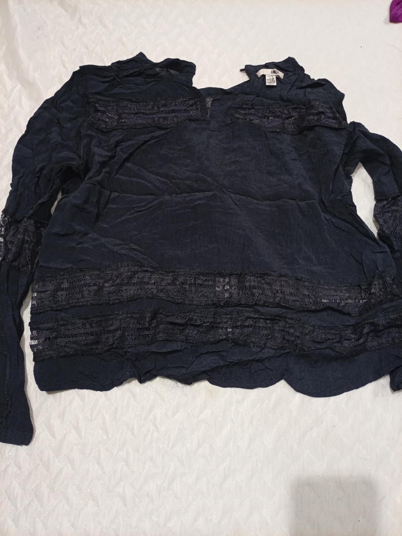 Amuse Lace Trimmed Blouse