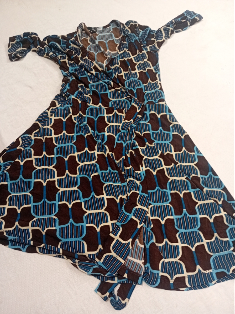 ZINC Printed Wrap Dress