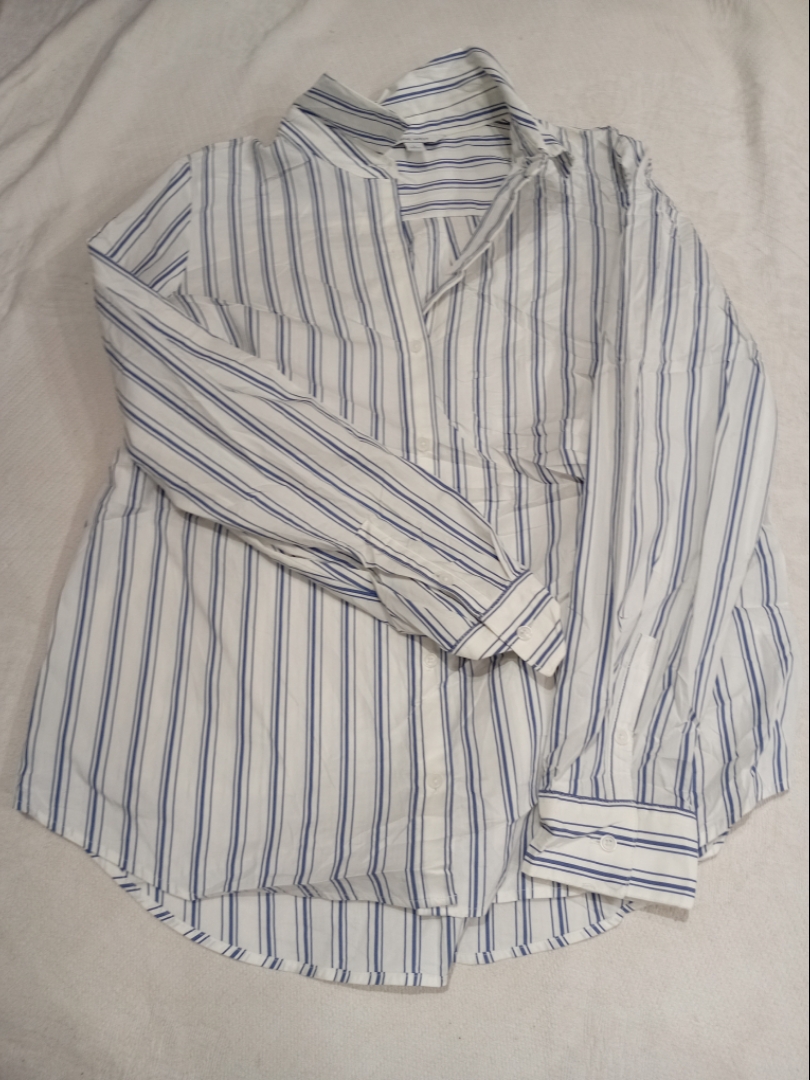 Nine West Striped Button-Up Shirt