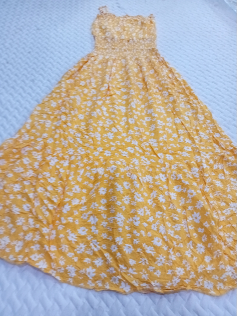 Yellow Floral Maxi Dress