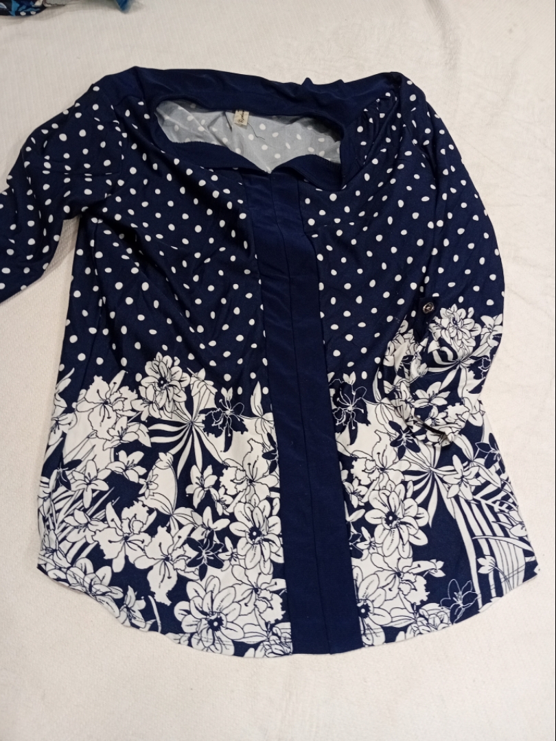 Floral and Polka Dot Blouse