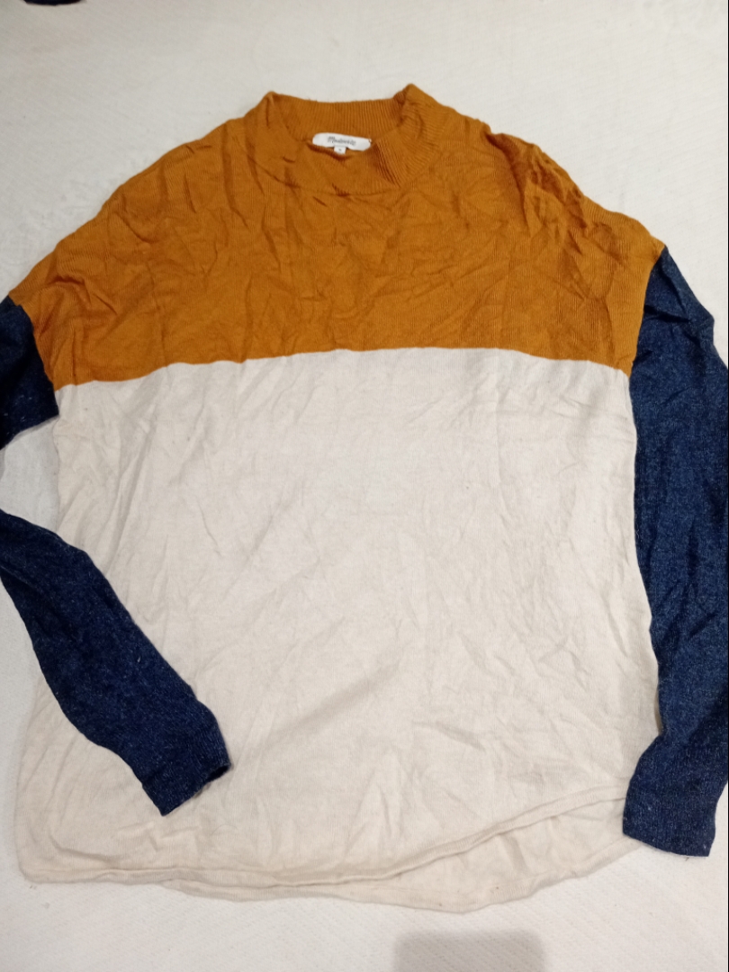 Madewell Color Block Knit Sweater