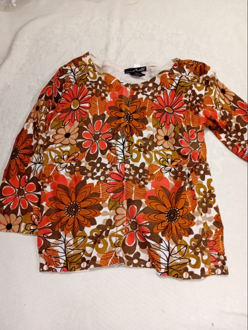 Willi Smith Floral Print Cardigan
